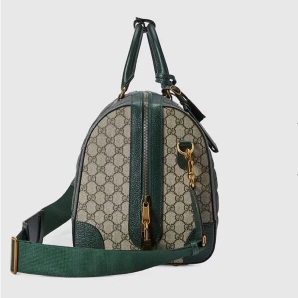 Authentic NEW GUCCI savoy GG men’s travel duffle bag with strap - Picture 5 of 15
